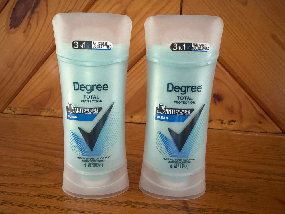NEW Degree Total Protection Clean Antiperspirant Deodorant Lot of 2 (Retail $12)